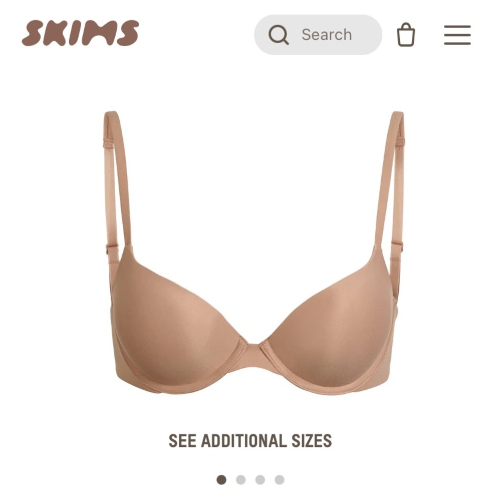 NWOT SKIMS FITS EVERYBODY T-SHIRT PUSH UP BRA